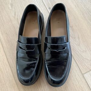 H&M women black loafers